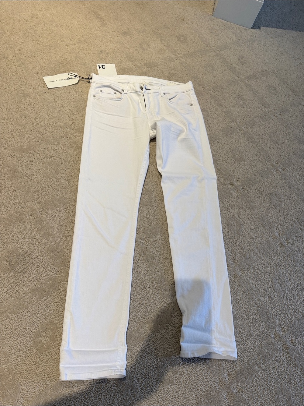rag & bone White Jeans 31 Waist